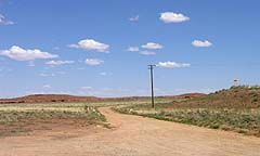 dirt road to lunch place