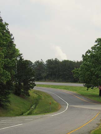 At a roadside rest in Arkansas