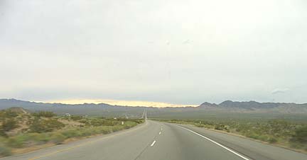 Mojave Desert in the evening