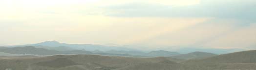 Mojave Desert in the evening